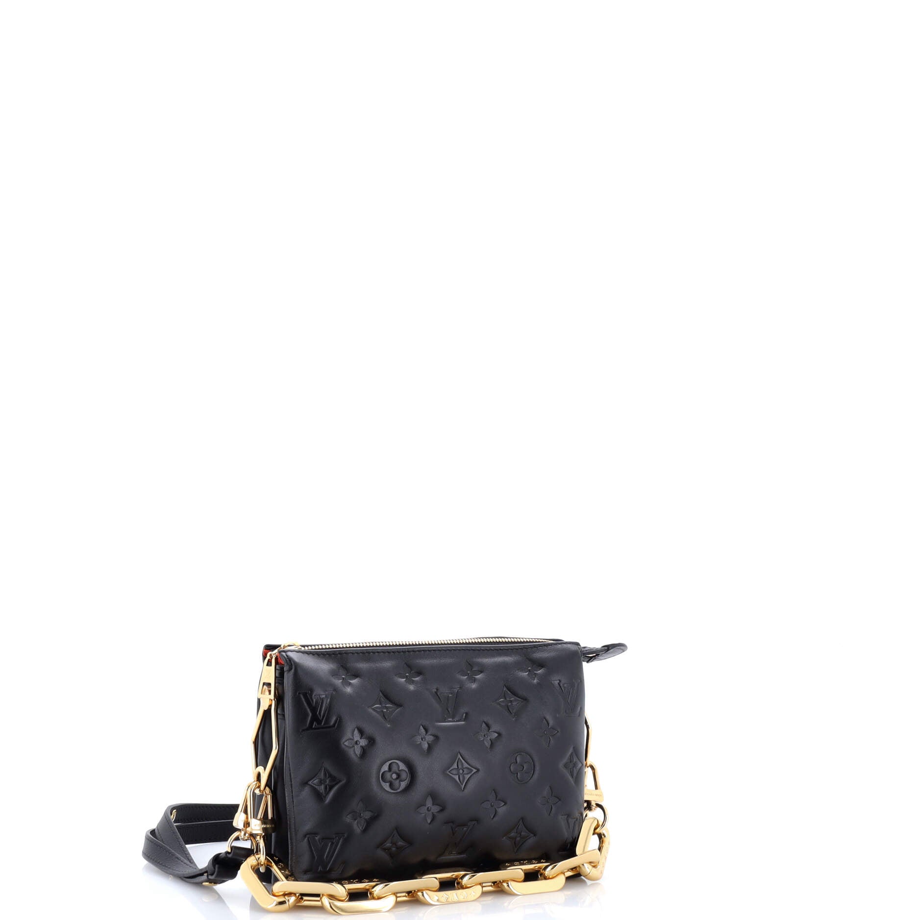 Coussin Bag Monogram Embossed Lambskin BB