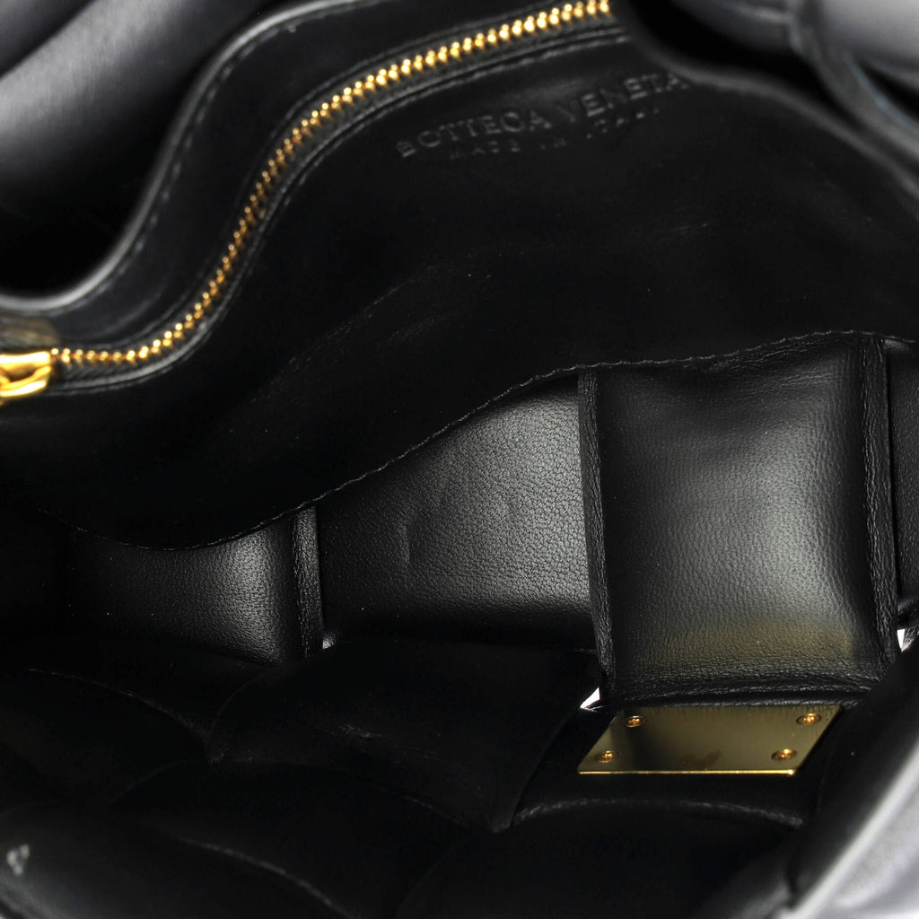 Cassette Chain Crossbody Bag Padded Maxi Intrecciato Leather
