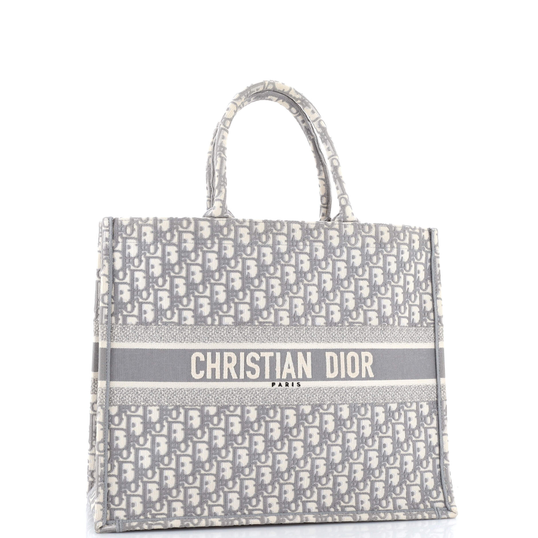 Book Tote Oblique Canvas Large
