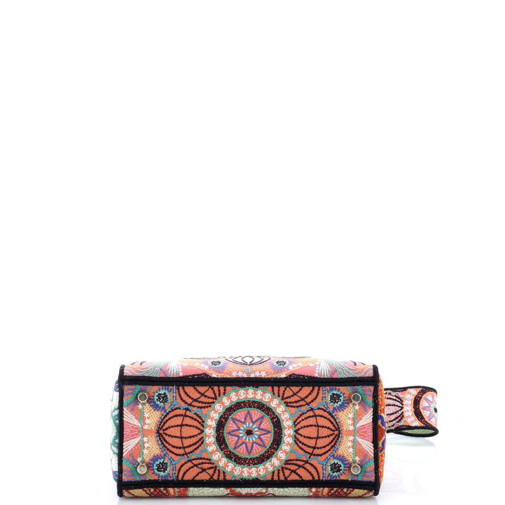 Lady D-Lite Bag Embroidered Canvas Medium