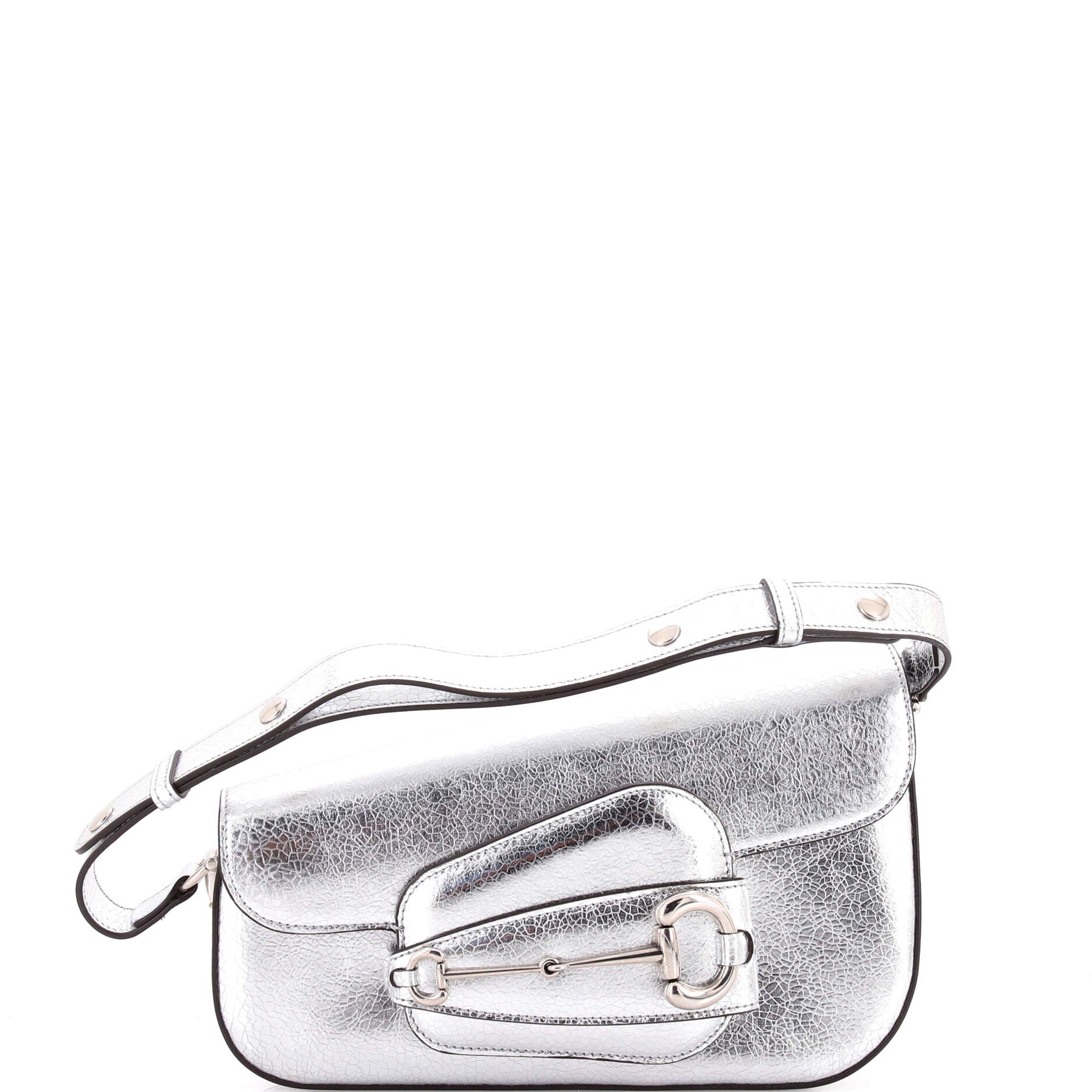 Horsebit 1955 Asymmetric Shoulder Bag Leather Small