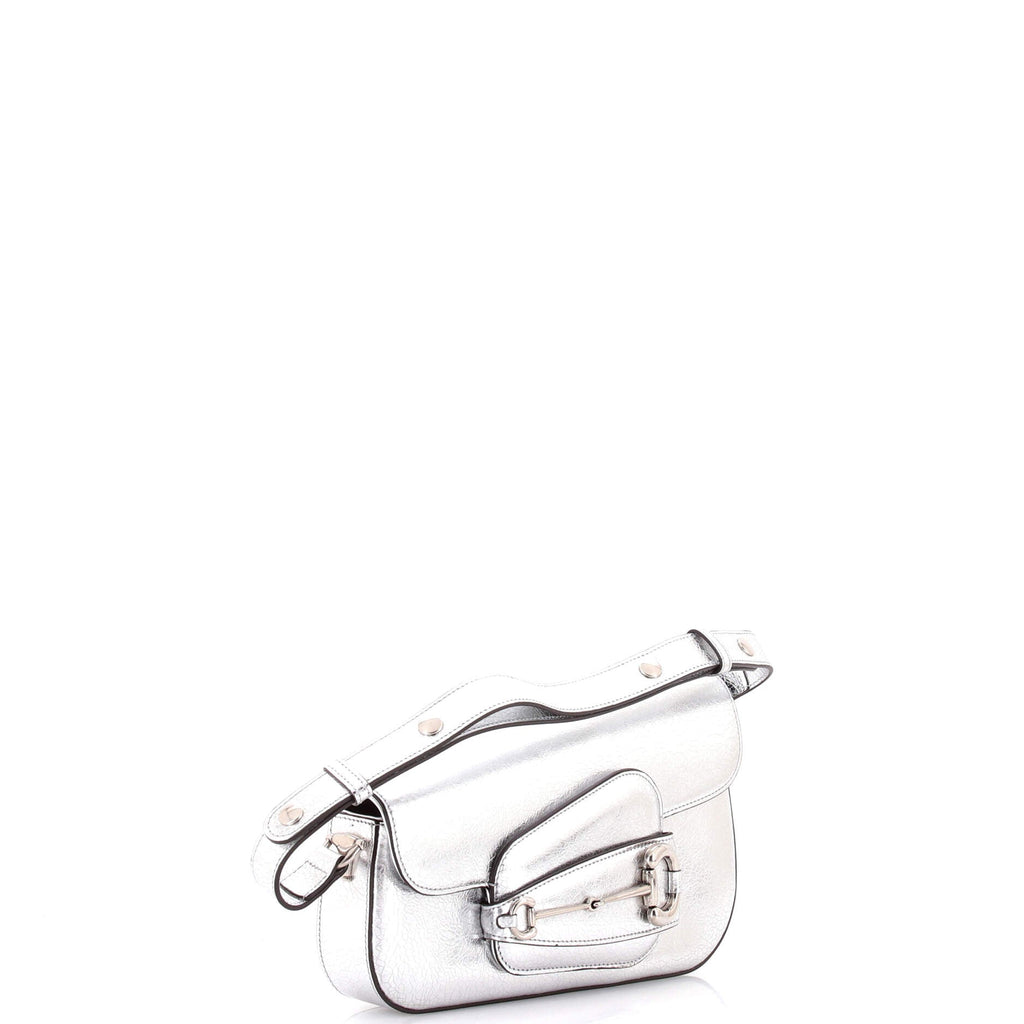 Horsebit 1955 Asymmetric Shoulder Bag Leather Small