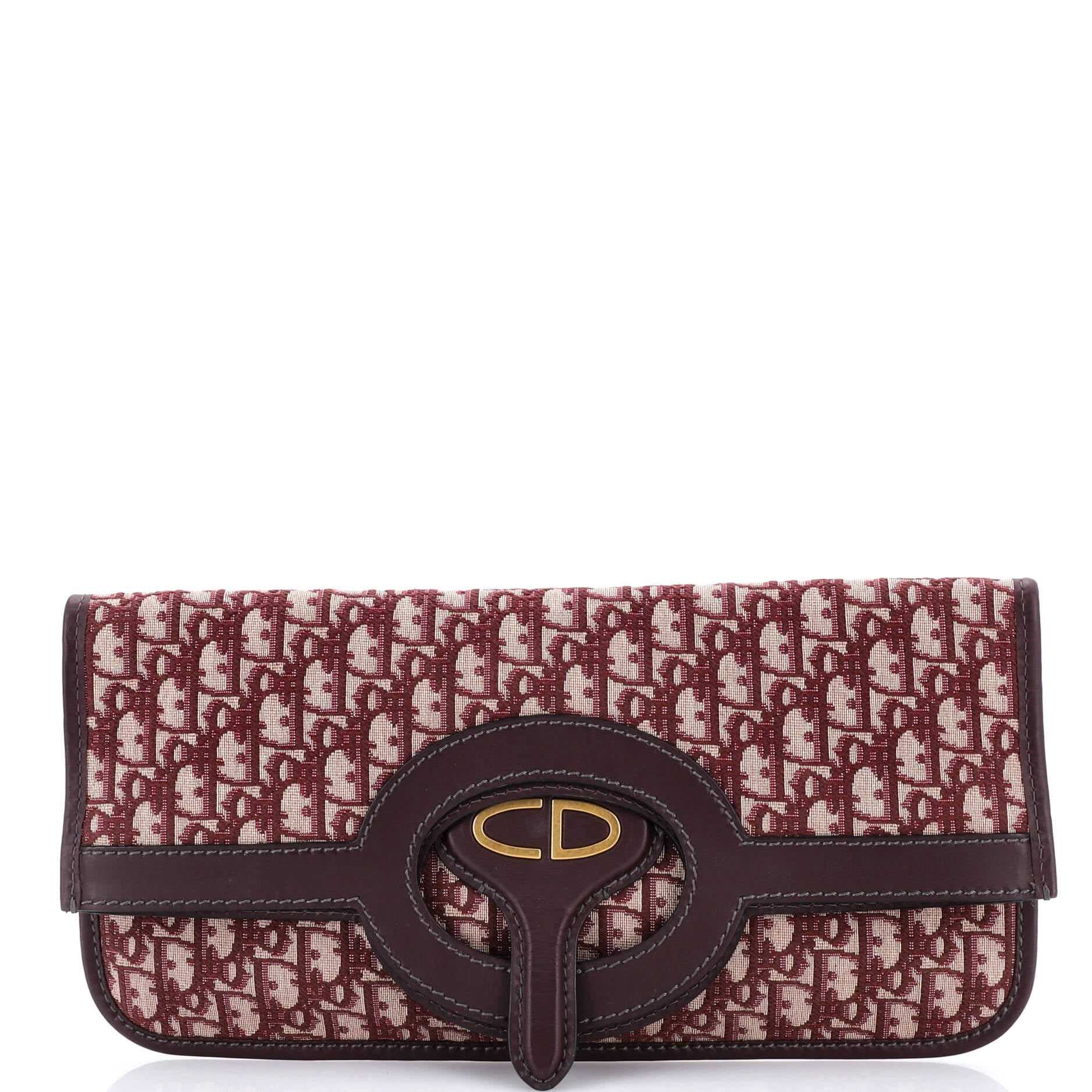 Fold Over Clutch Oblique Canvas
