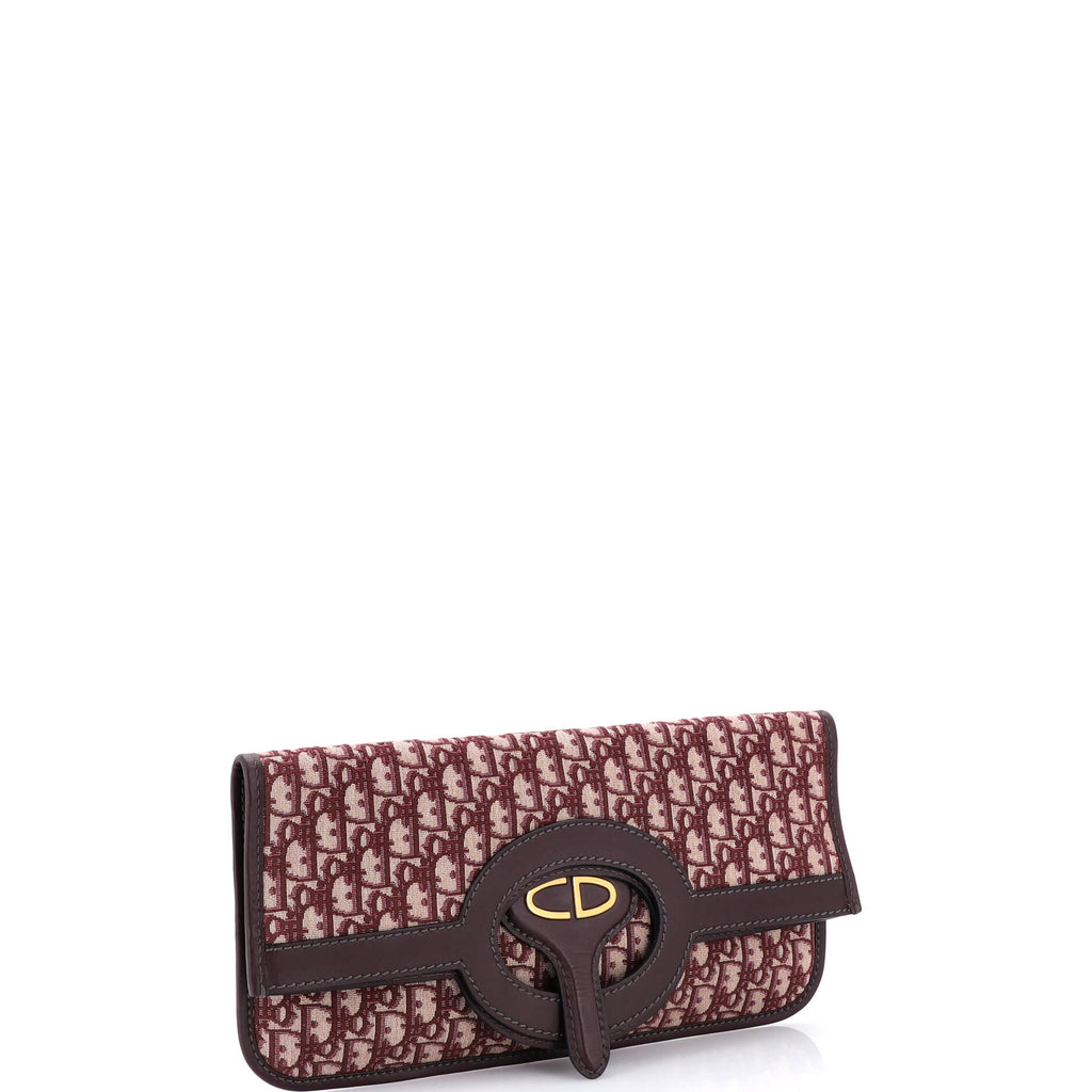 Fold Over Clutch Oblique Canvas