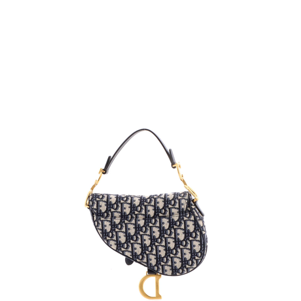 Saddle Handbag Oblique Canvas Mini