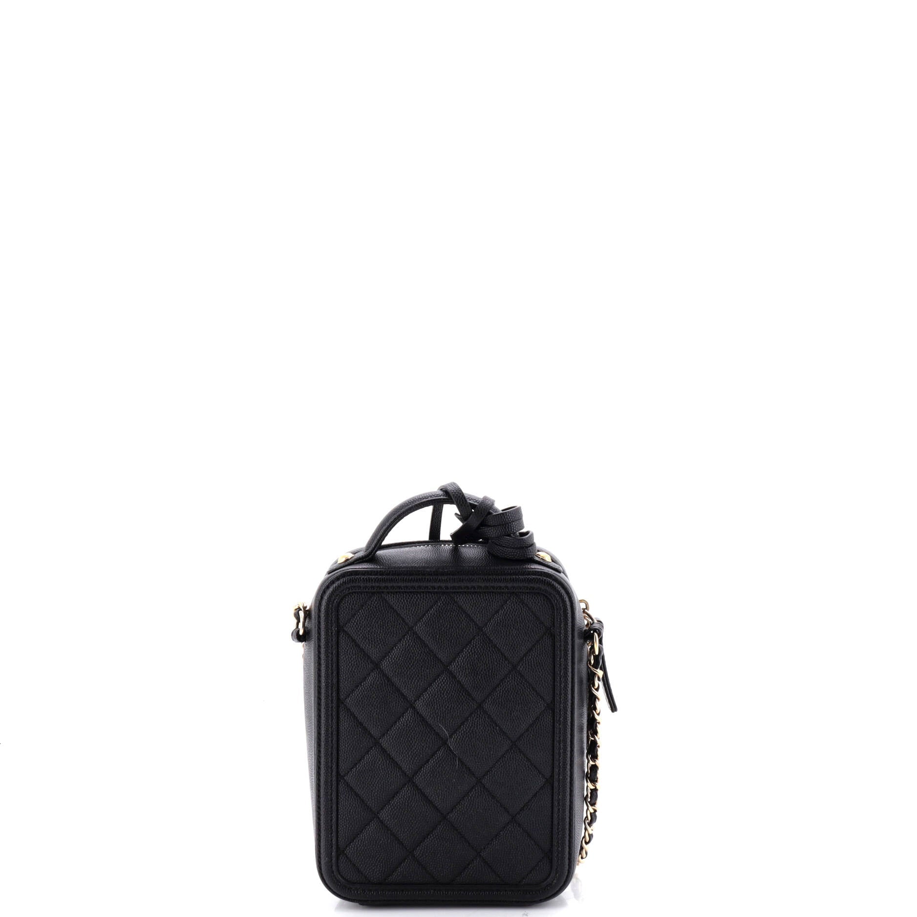 Filigree Vertical Vanity Case Quilted Caviar