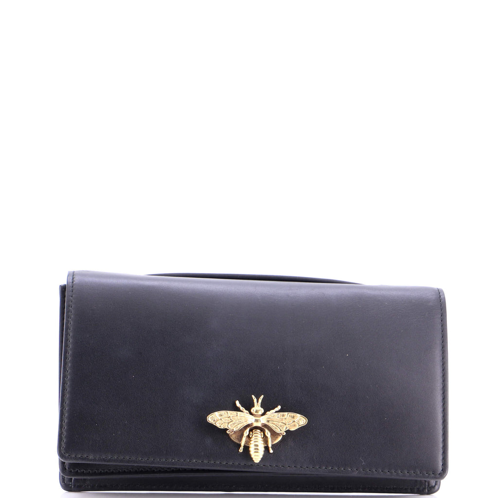 Bee Clutch Leather