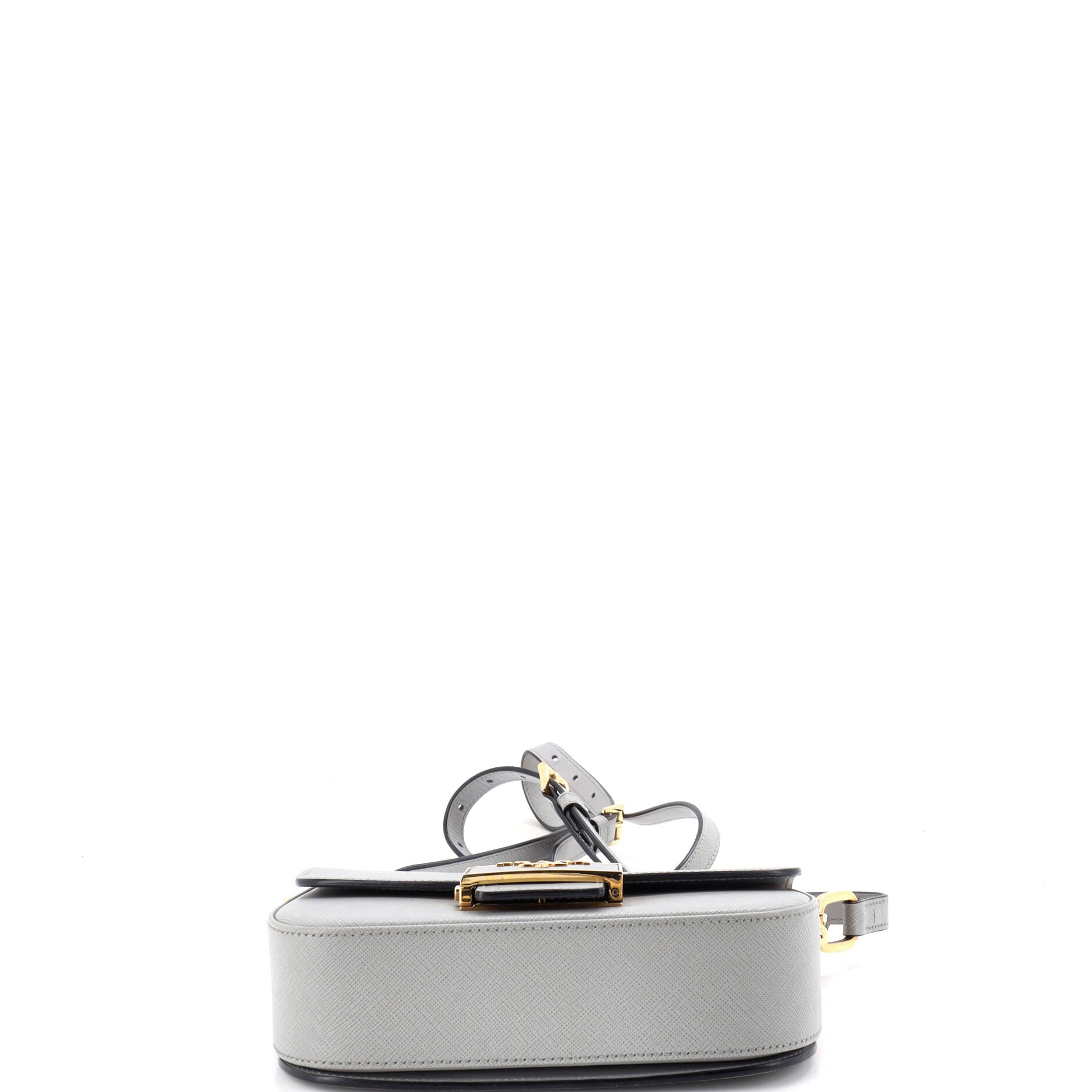 Embleme Flap Bag Saffiano Leather Small