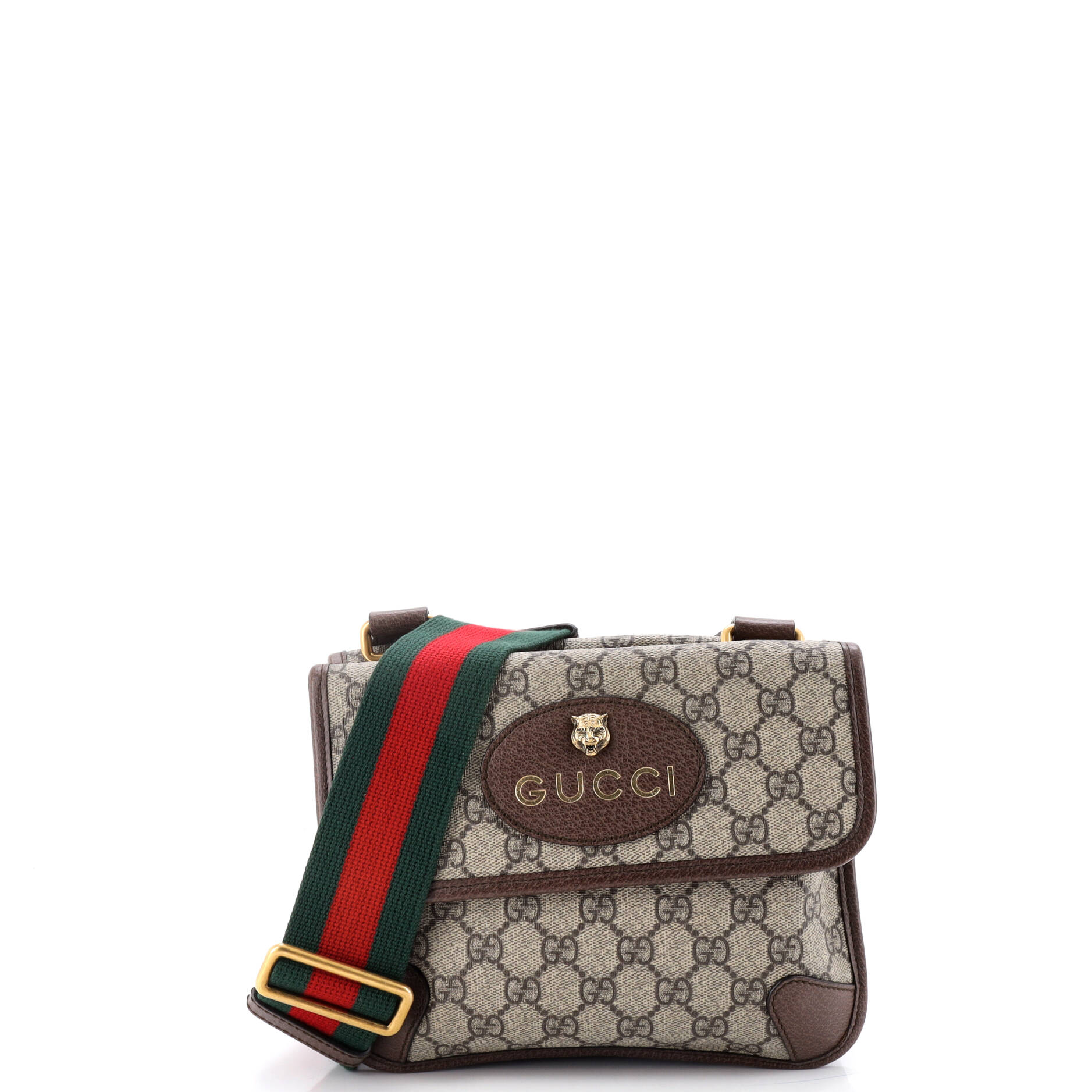 Neo Vintage Flap Messenger GG Coated Canvas Small