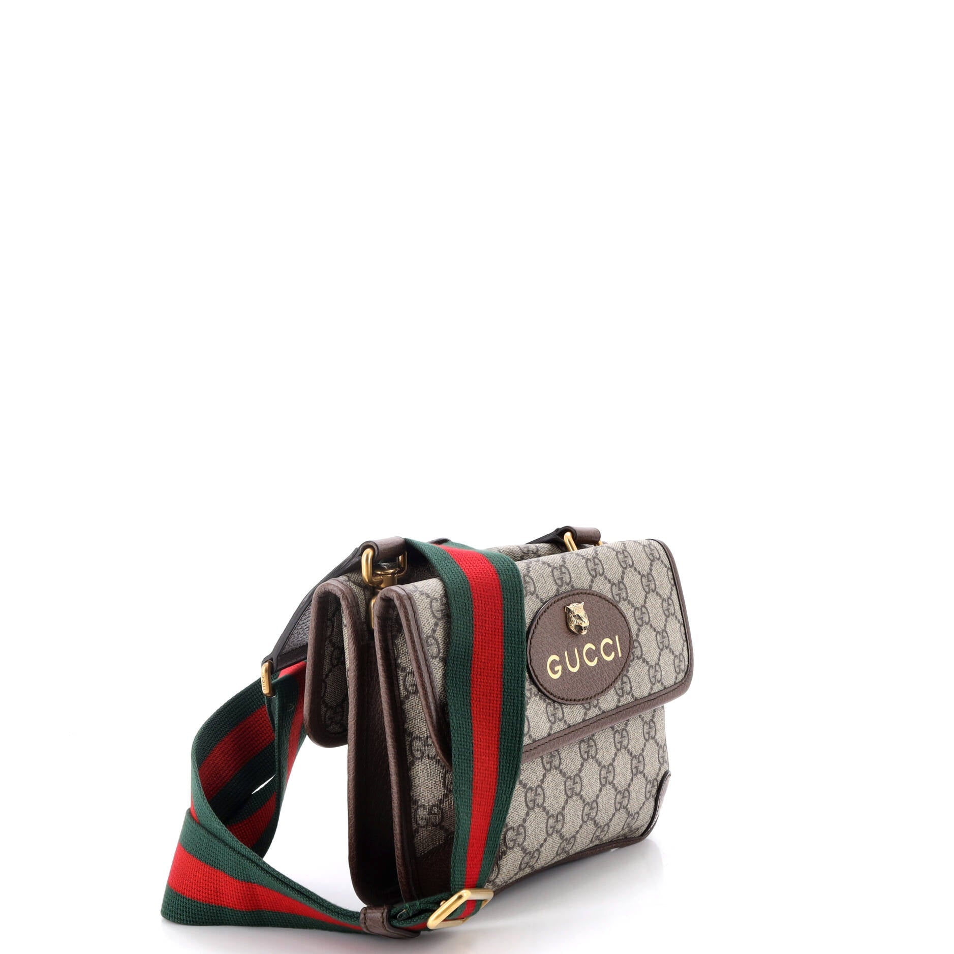 Neo Vintage Flap Messenger GG Coated Canvas Small