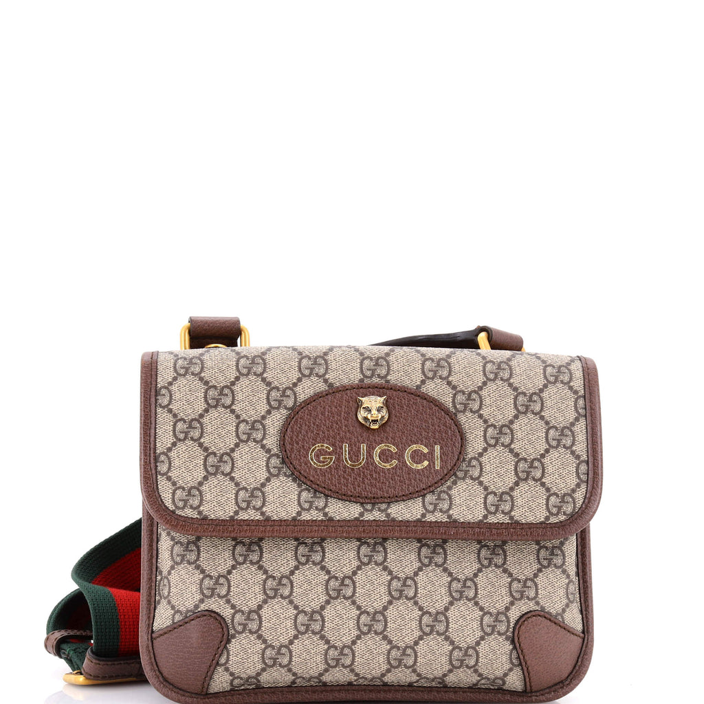 Neo Vintage Flap Messenger GG Coated Canvas Small