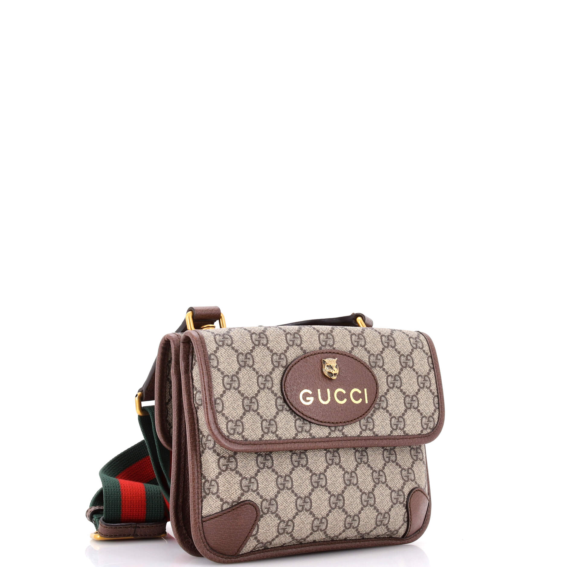 Neo Vintage Flap Messenger GG Coated Canvas Small