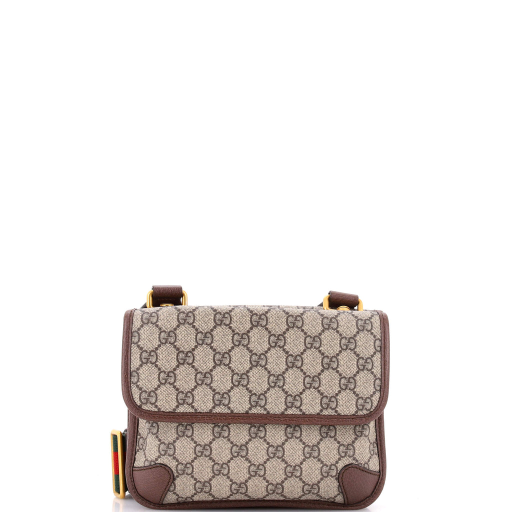 Neo Vintage Flap Messenger GG Coated Canvas Small