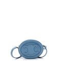 Triomphe Oval Crossbody Bag Leather Mini