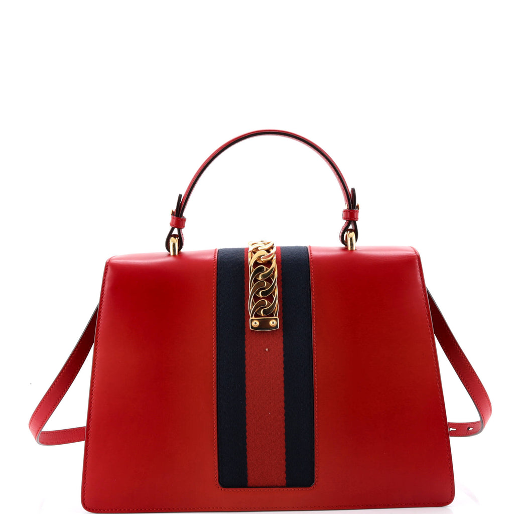 Sylvie Top Handle Bag Leather Medium