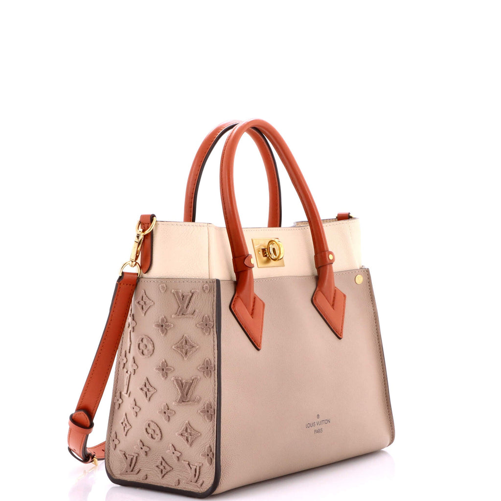 On My Side Tote Monogram Tuffetage Leather MM