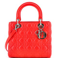 Lady Dior Bag Cannage Quilt Lambskin Medium