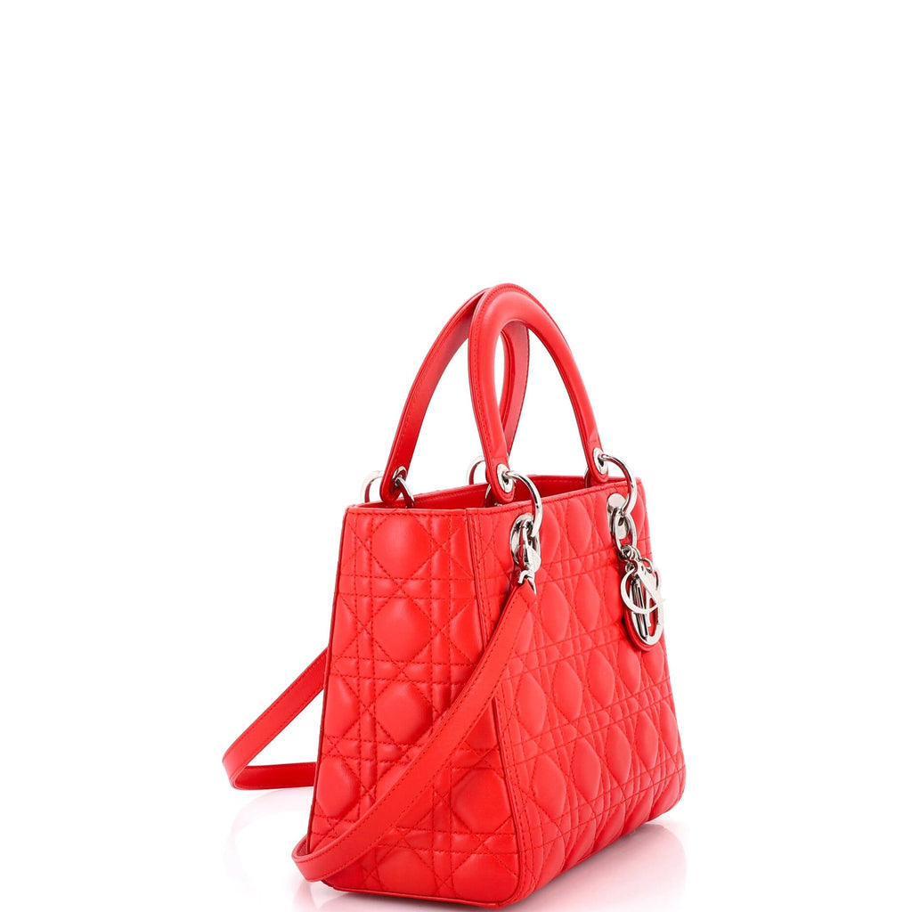Lady Dior Bag Cannage Quilt Lambskin Medium
