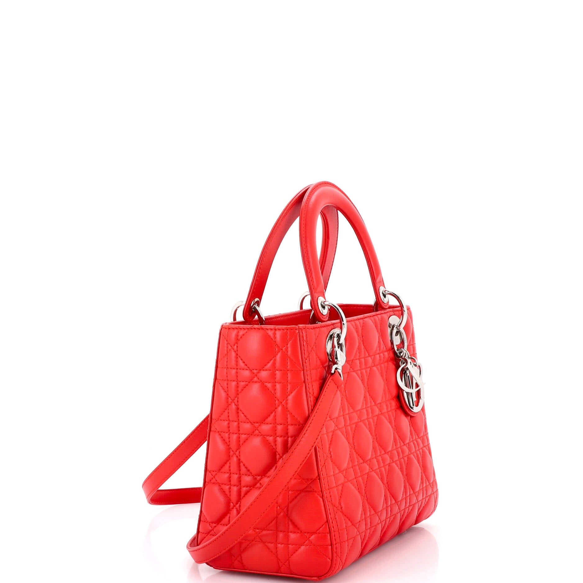 Lady Dior Bag Cannage Quilt Lambskin Medium