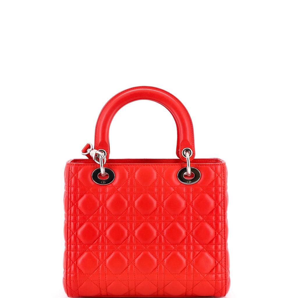 Lady Dior Bag Cannage Quilt Lambskin Medium