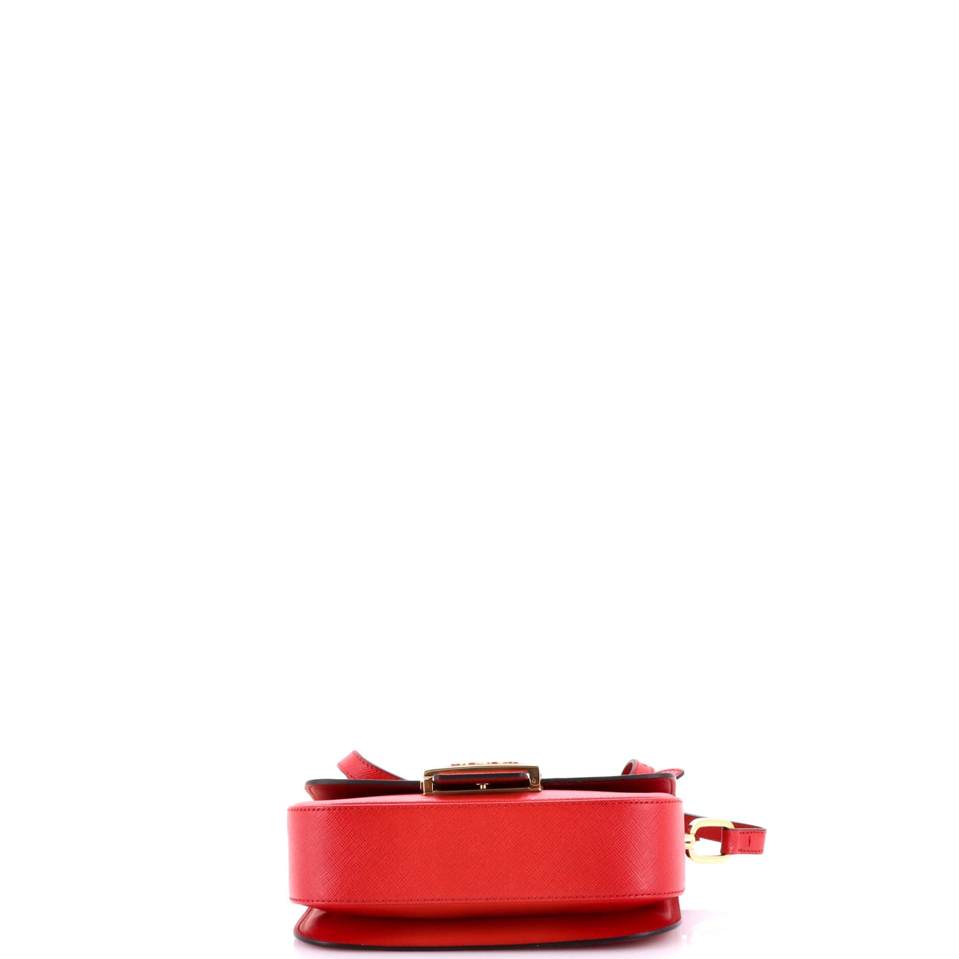 Embleme Flap Bag Saffiano Leather Small