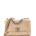 19 Flap Bag Quilted Leather Medium