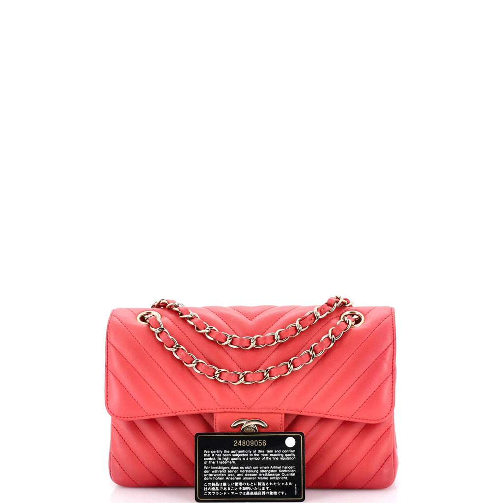 Classic Double Flap Bag Chevron Lambskin Small