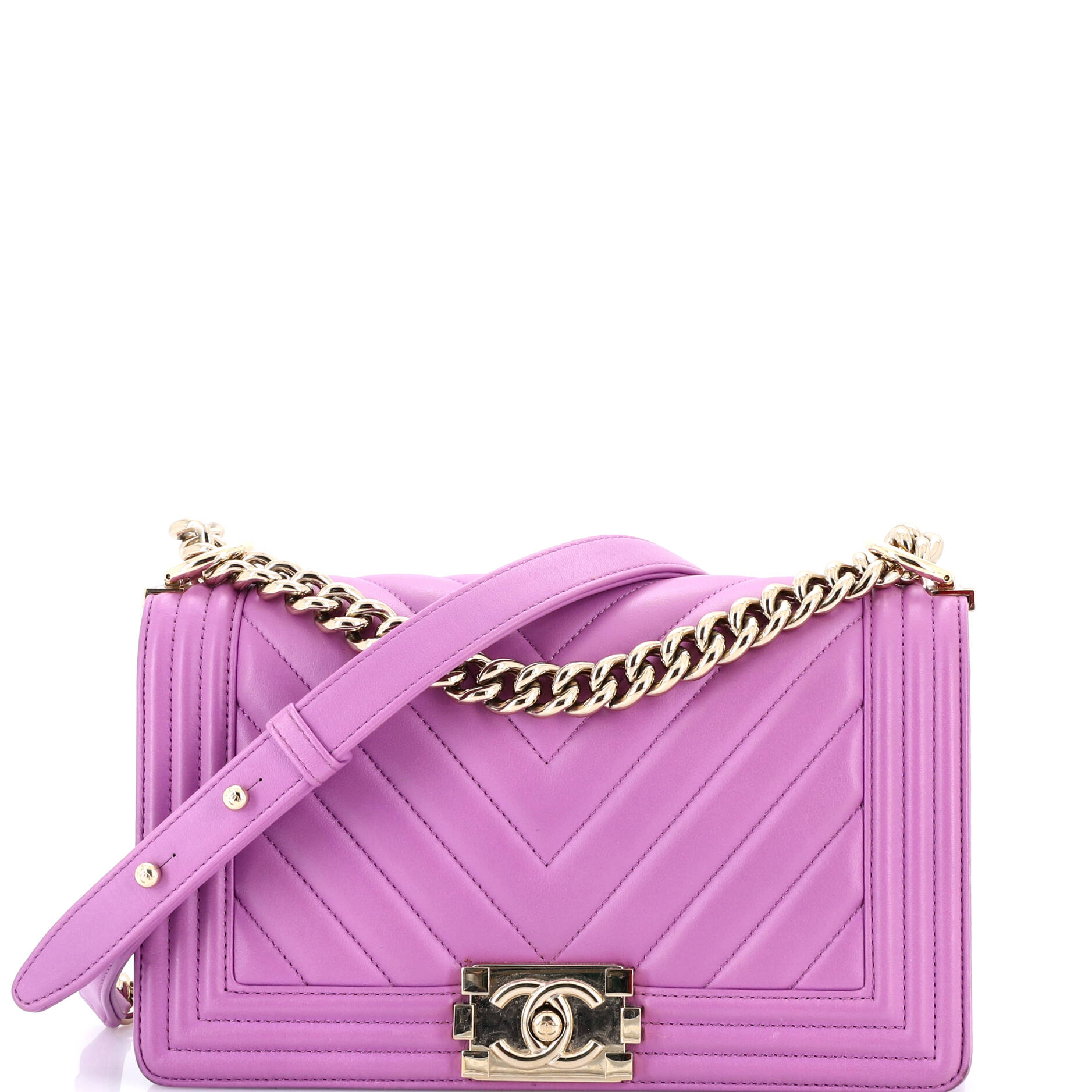 Boy Flap Bag Chevron Lambskin Old Medium