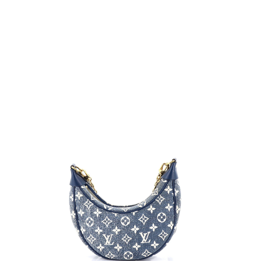 Loop Handbag Monogram Jacquard Denim