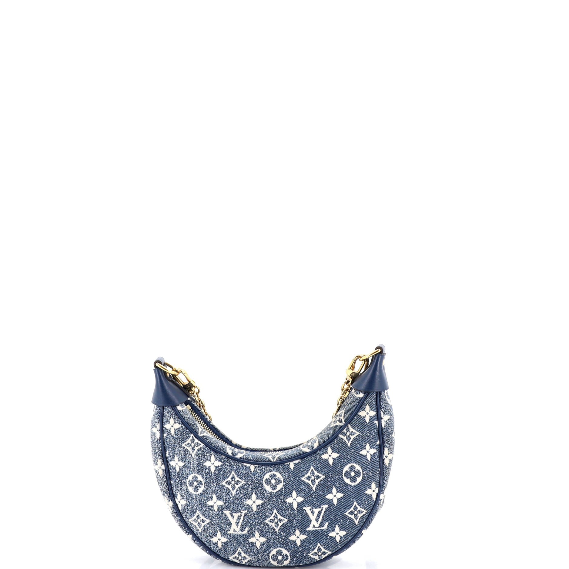 Loop Handbag Monogram Jacquard Denim
