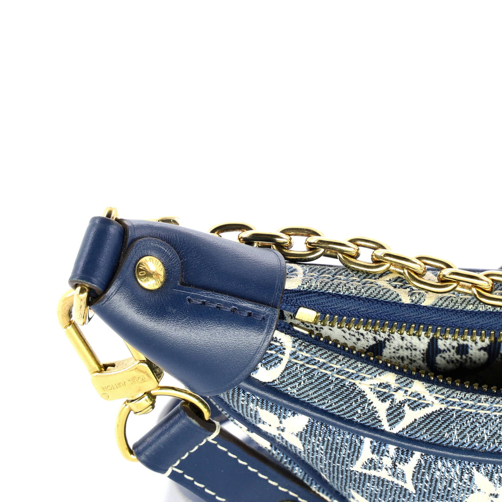 Loop Handbag Monogram Jacquard Denim