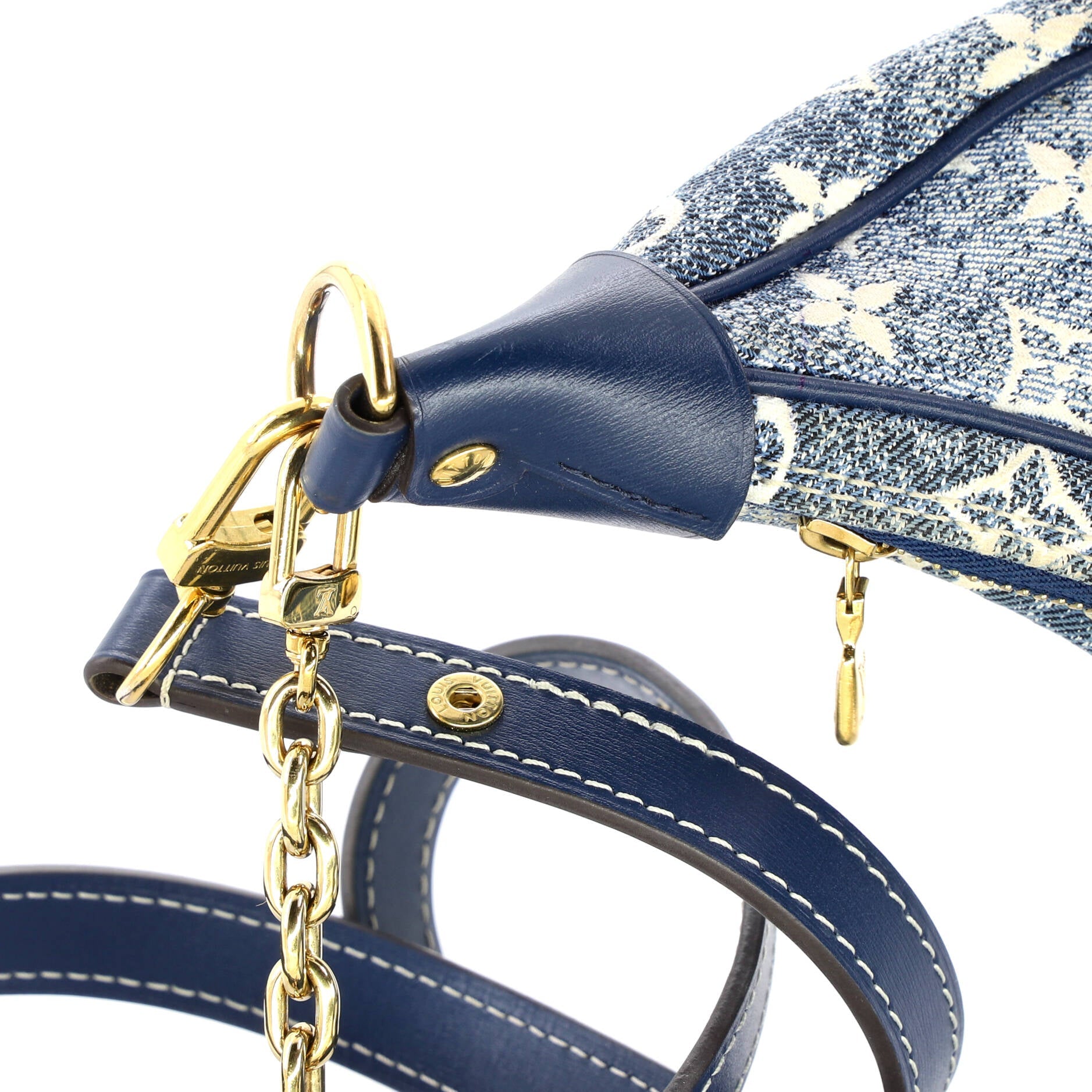 Loop Handbag Monogram Jacquard Denim