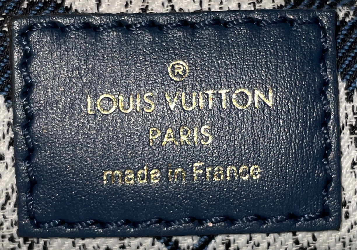Loop Handbag Monogram Jacquard Denim