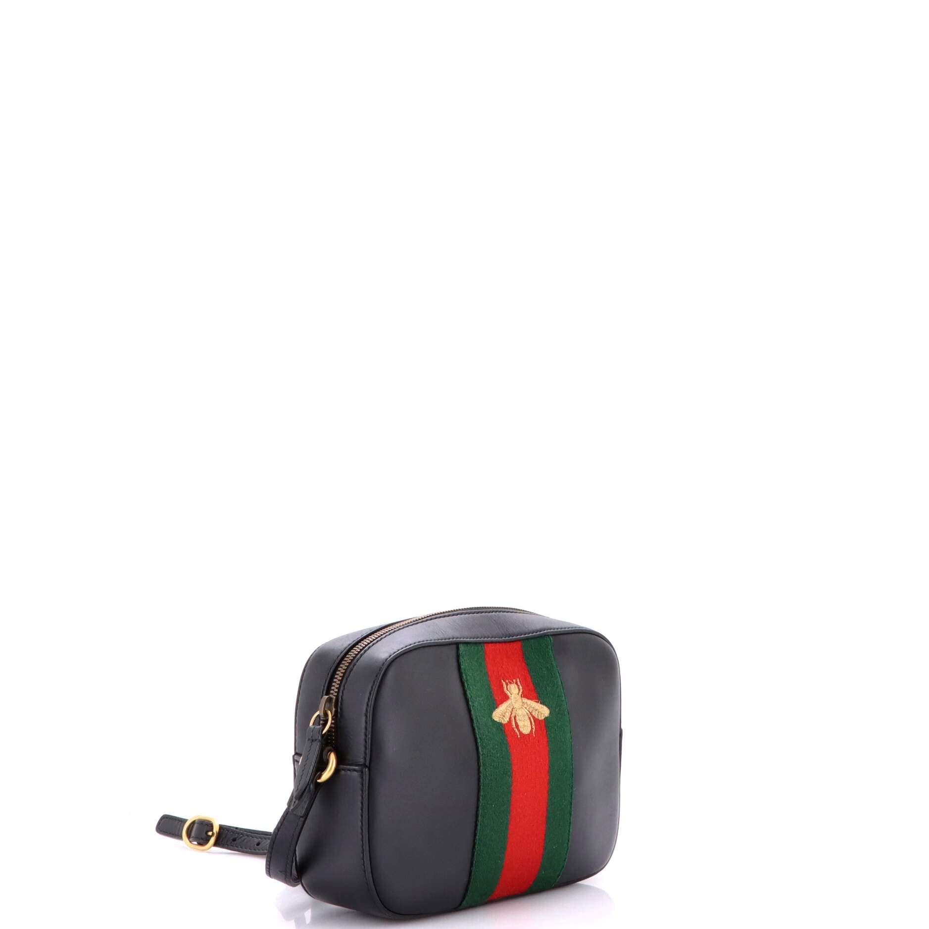 Bee Web Camera Bag Leather