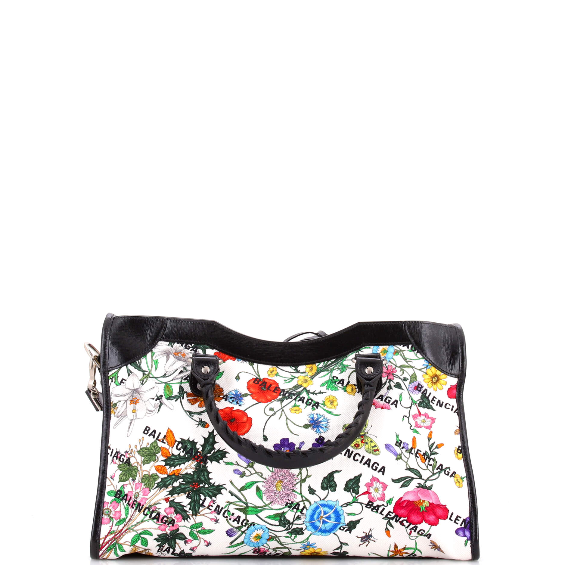 x Balenciaga The Hacker Project Neo Classic City Bag Flora Canvas Medium