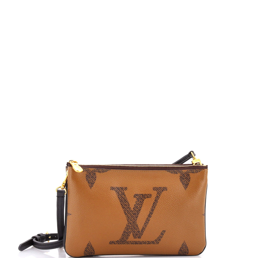 Double Zip Pochette Reverse Monogram Giant