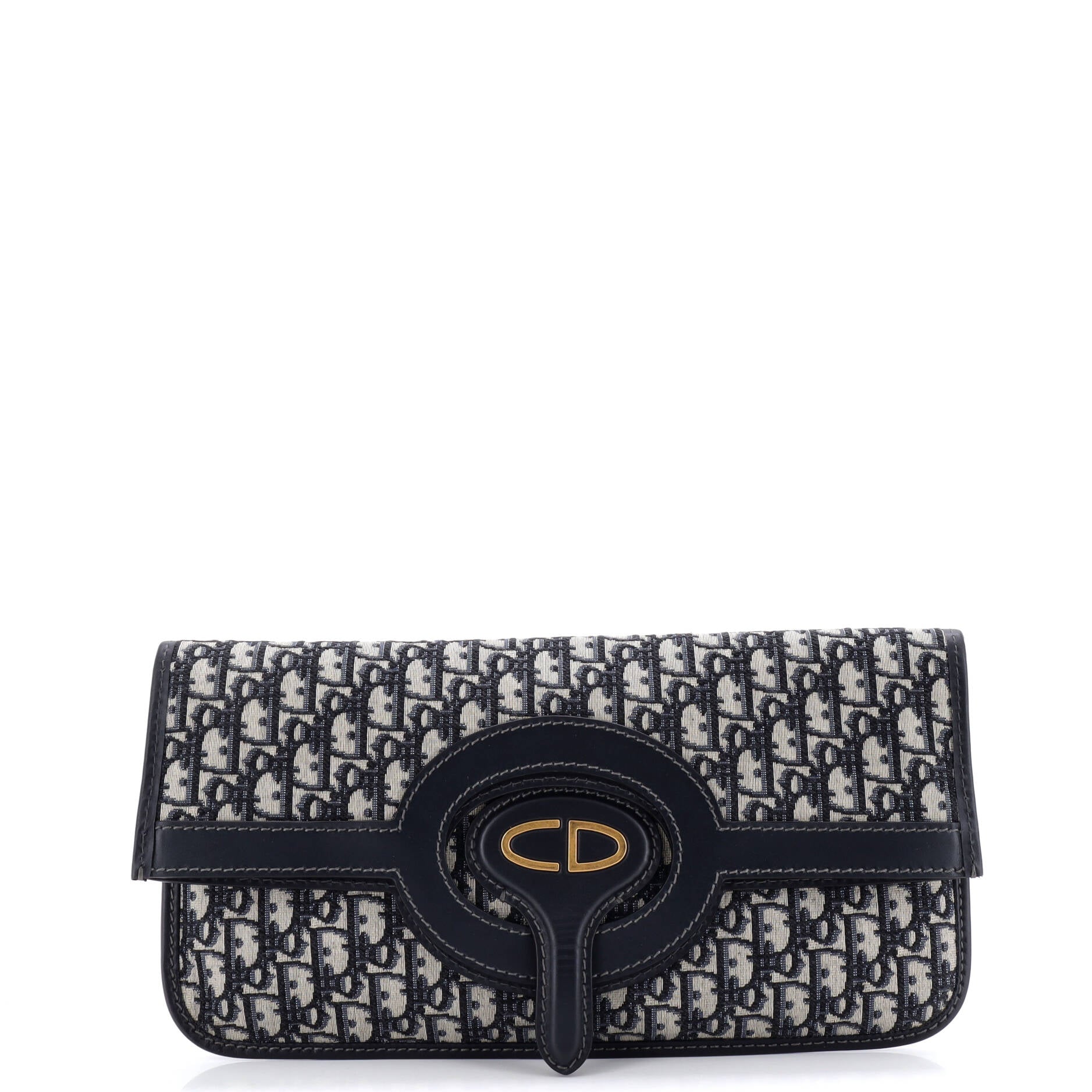 Fold Over Clutch Oblique Canvas