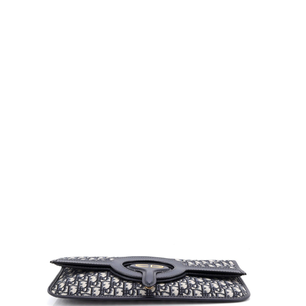 Fold Over Clutch Oblique Canvas