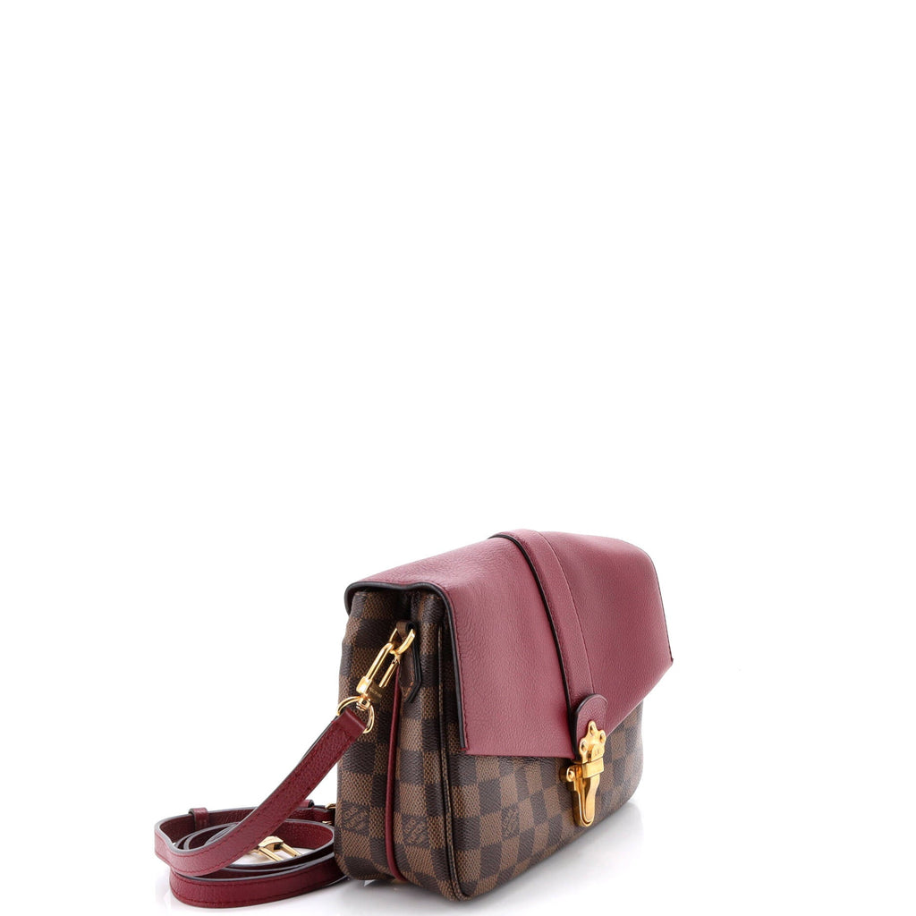 Clapton Handbag Damier and Leather PM