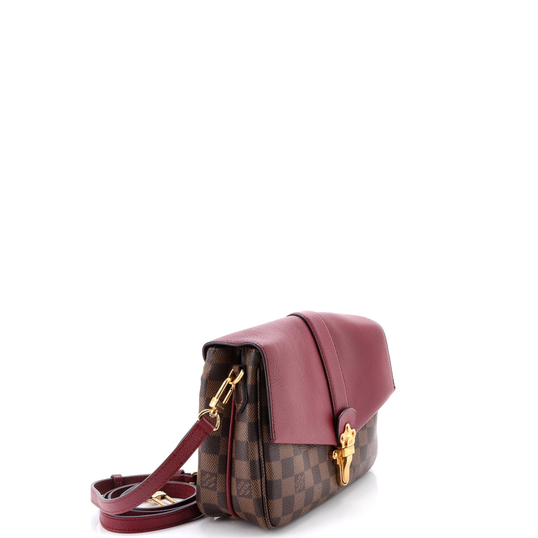 Clapton Handbag Damier and Leather PM