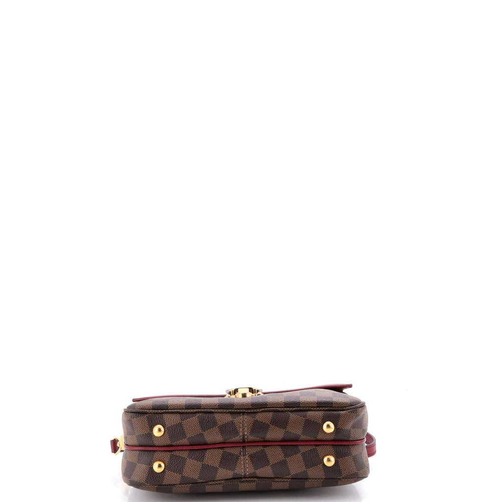 Clapton Handbag Damier and Leather PM