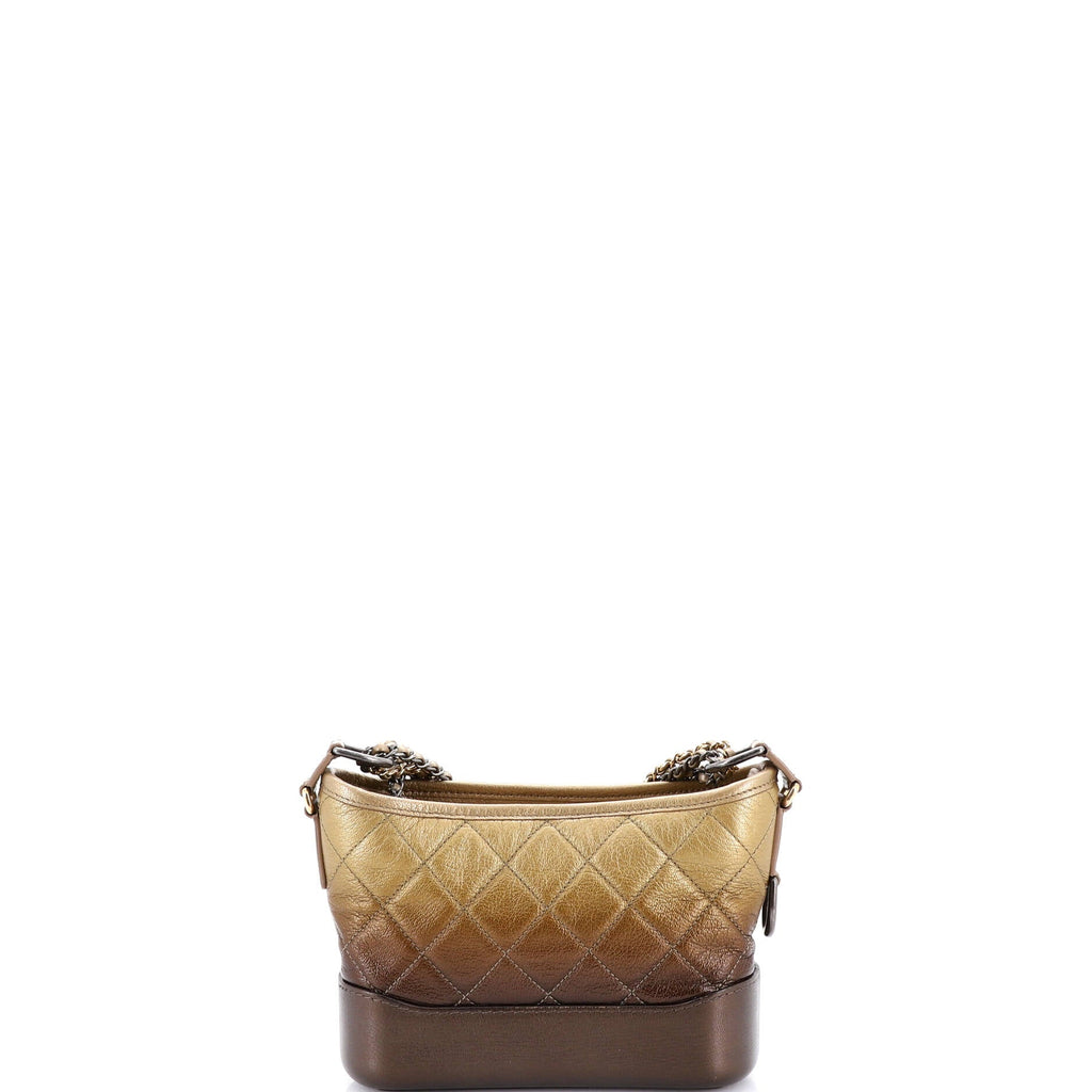 Gabrielle Hobo Quilted Ombre Goatskin Small