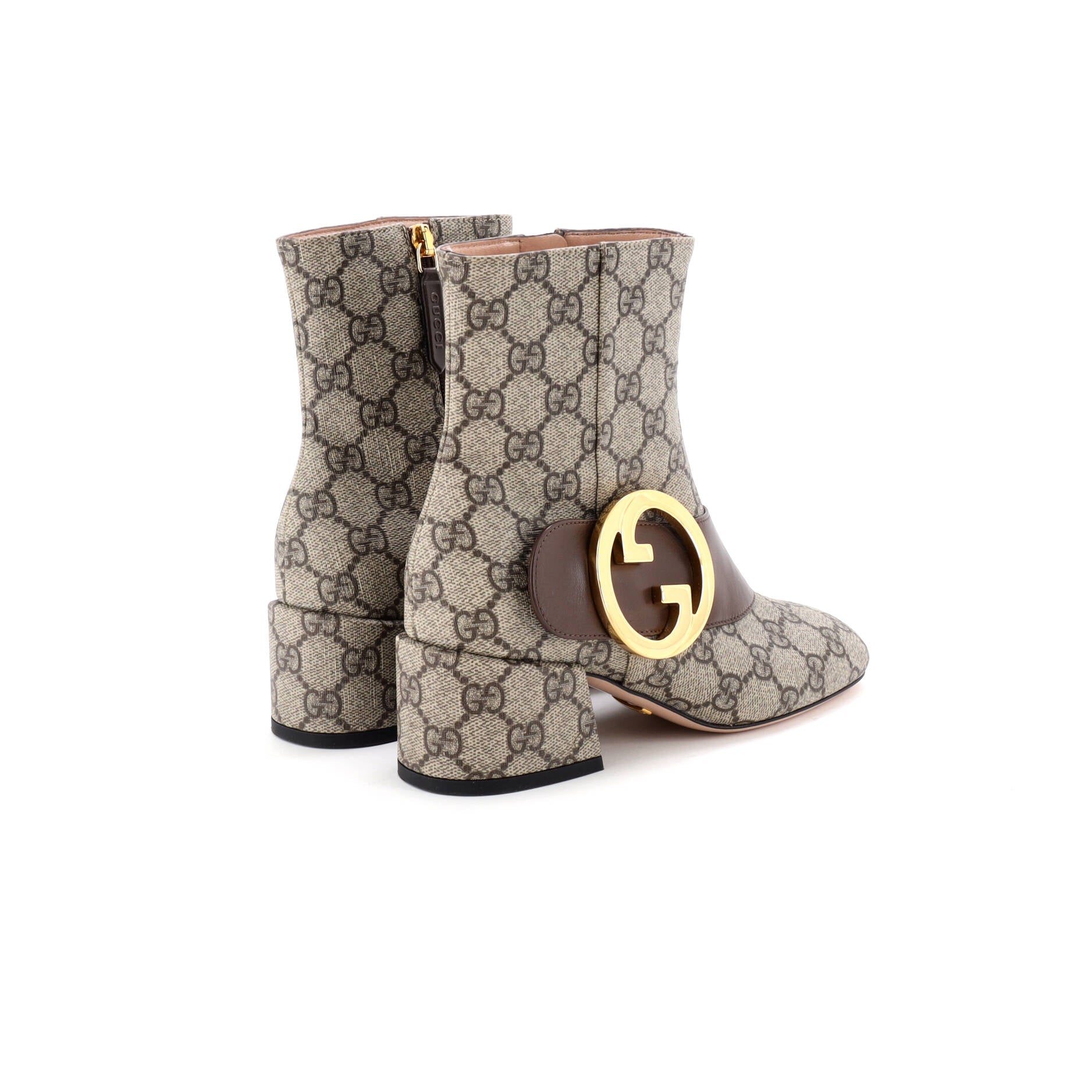 Women's GG Blondie Ankle Boots GG Coated Canvas