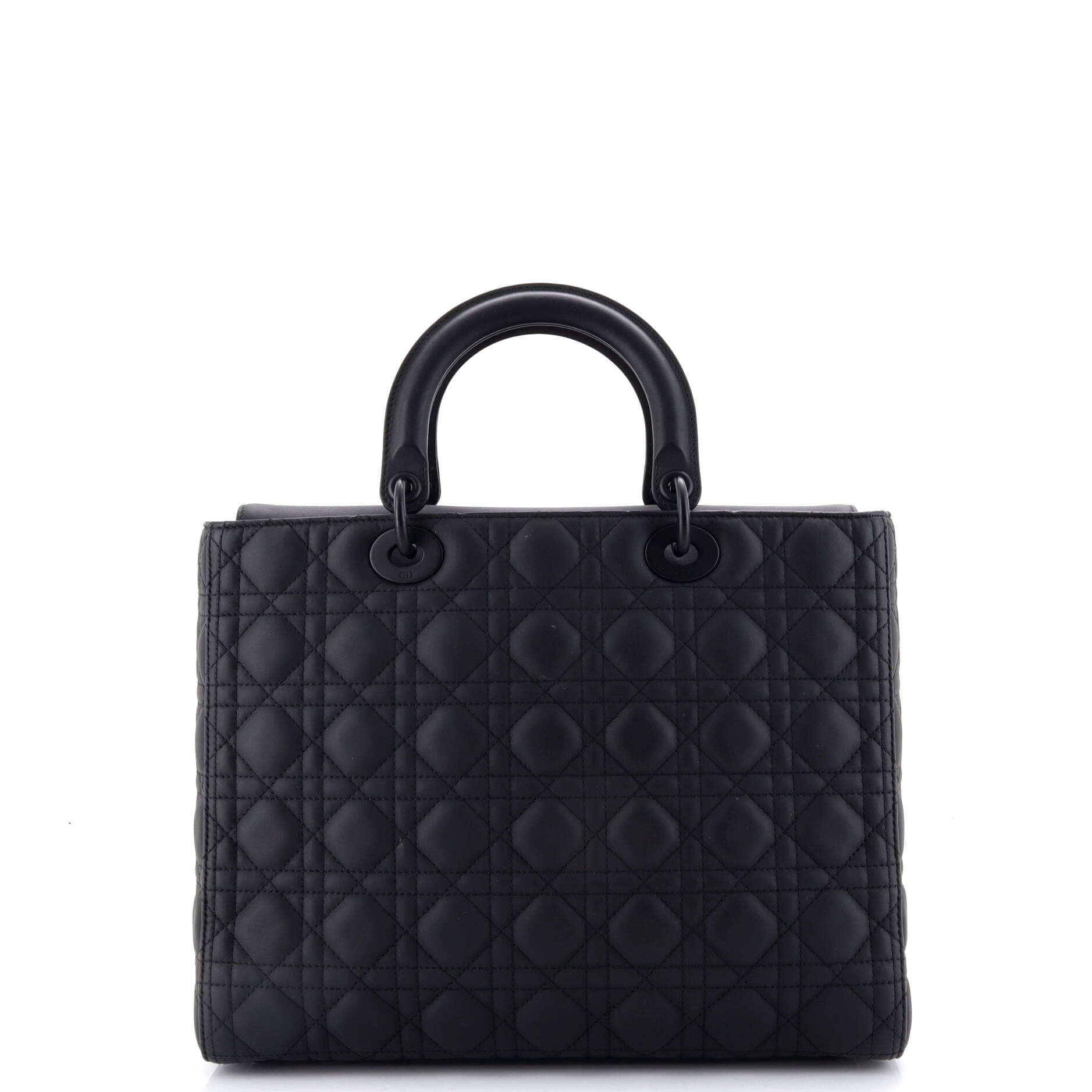 Ultra Matte Lady Dior Bag Cannage Quilt Calfskin Large
