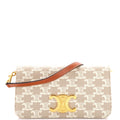 Triomphe Chain Shoulder Bag Triomphe Coated Canvas Small