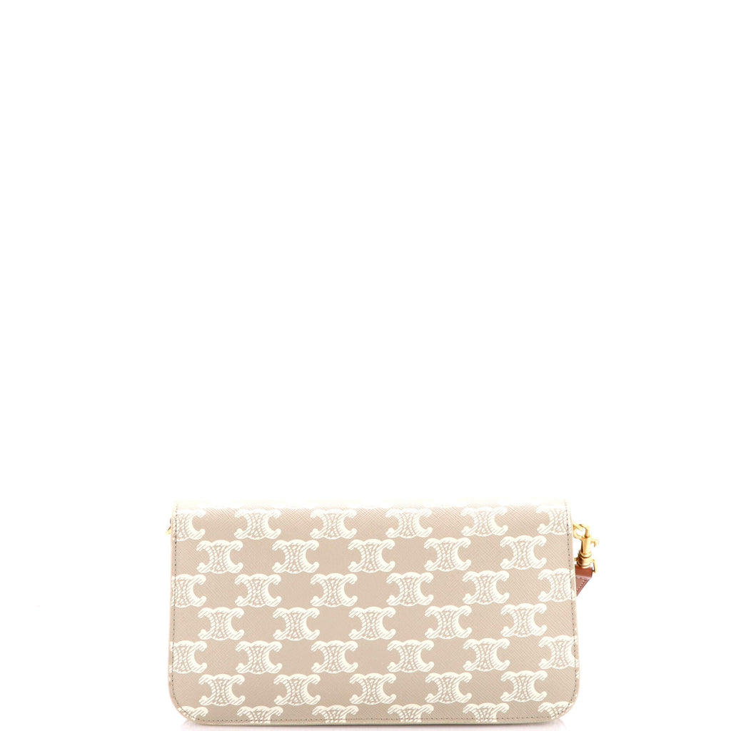 Triomphe Chain Shoulder Bag Triomphe Coated Canvas Small