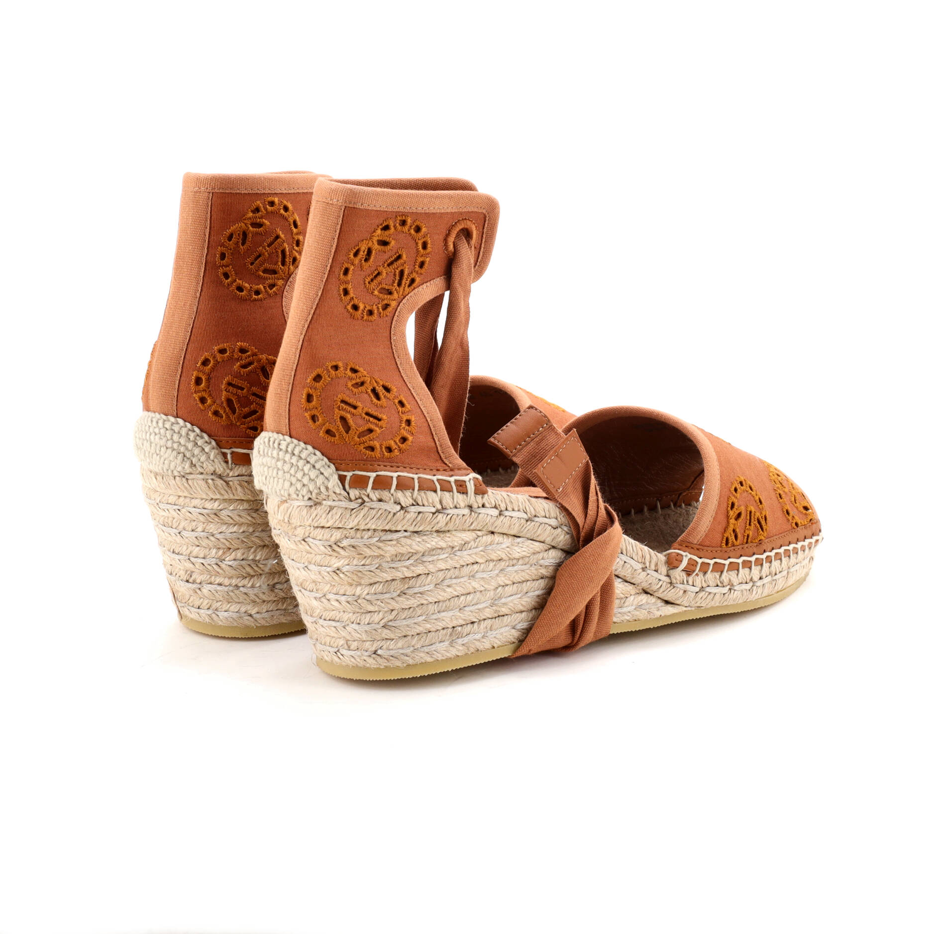 Women's Damita Espadrilles Interlocking G Embroidered Canvas