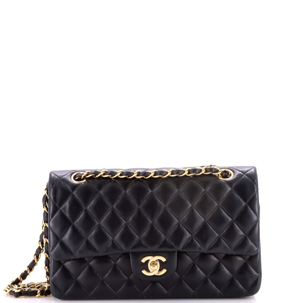 Vintage Classic Double Flap Bag Quilted Lambskin Medium