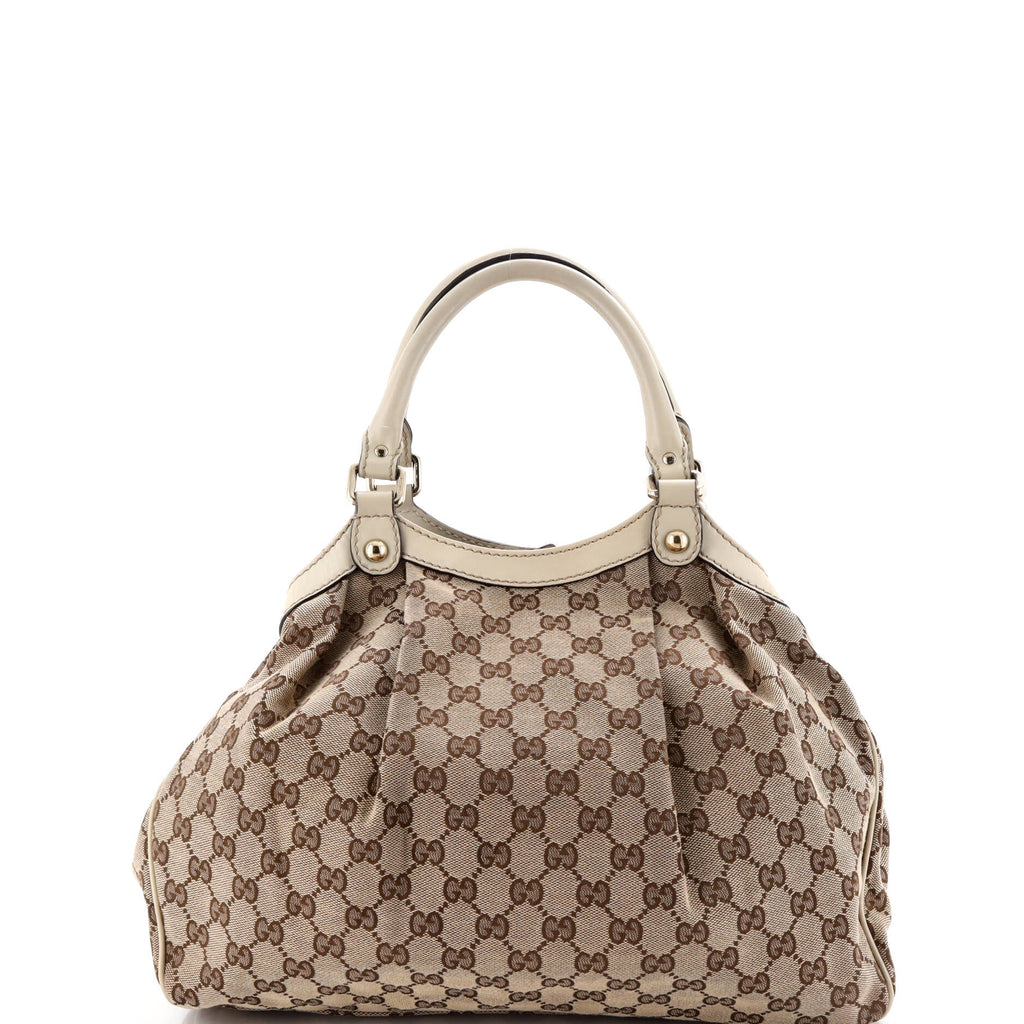 Sukey Tote GG Canvas with Leather Medium