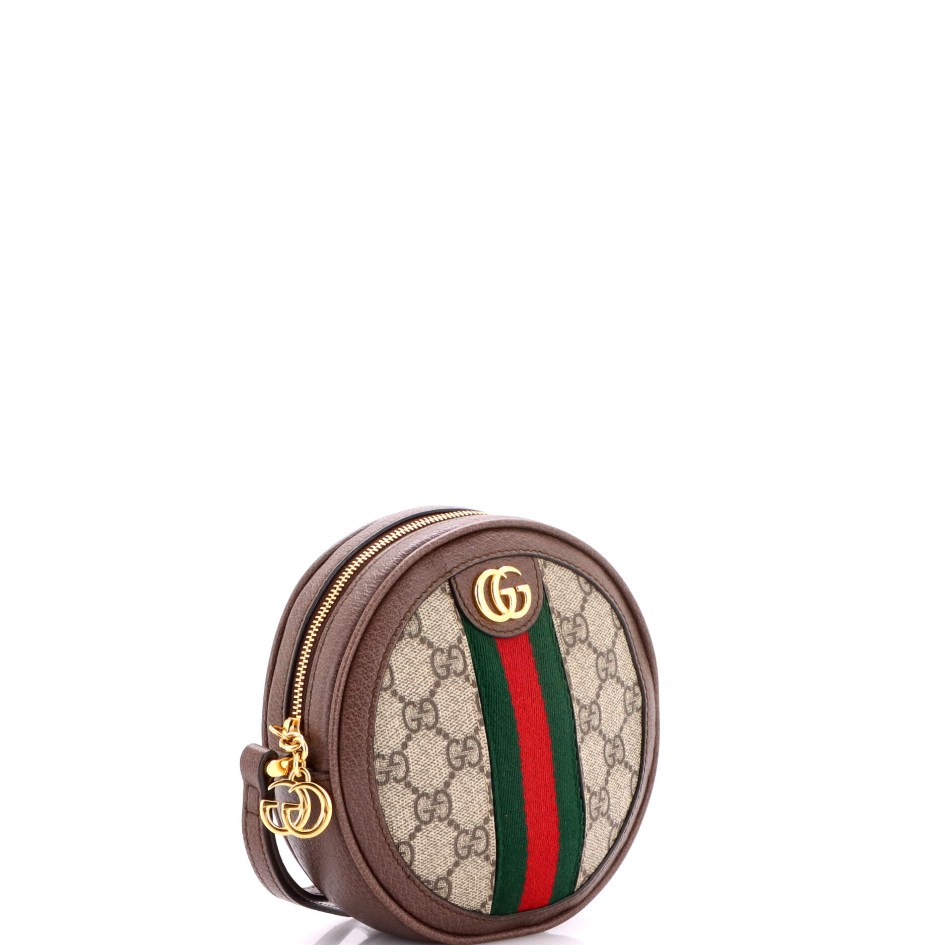 Ophidia Round Backpack GG Coated Canvas Mini